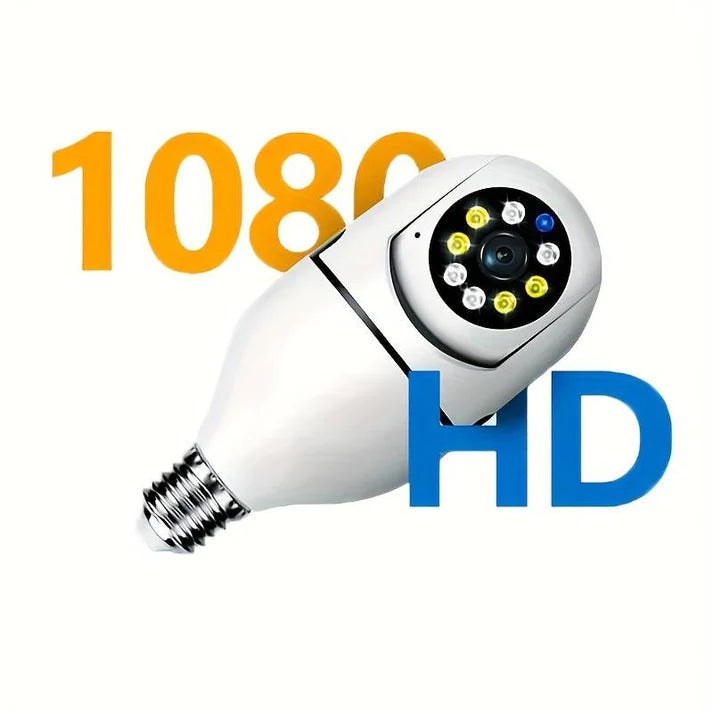 HD WIFI Security Camera - Easy Bulb Installation (+ 64GB Memory Card Included)