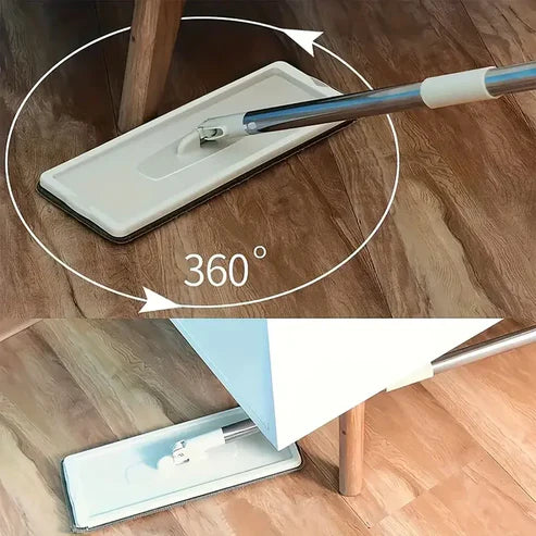 360° Spin Mop with Wringer Bucket (+1 Free Mop Pad)