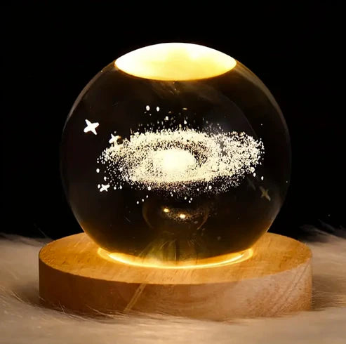 CrystalCosmos 3D Celestial Night Light