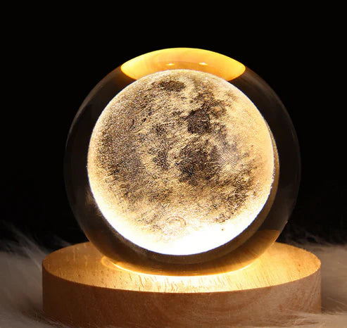 CrystalCosmos 3D Celestial Night Light