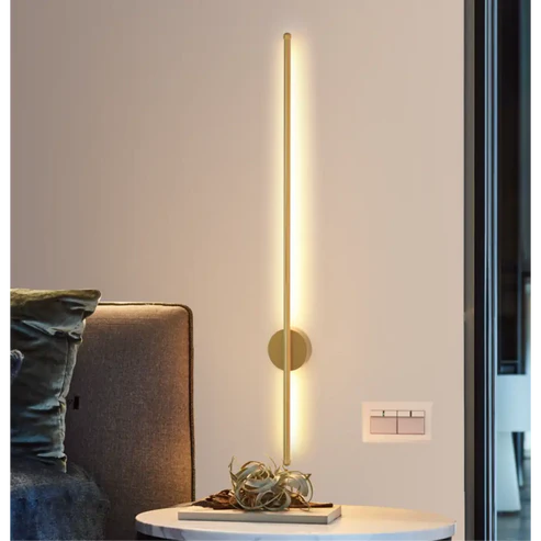 Sleek Glow - Linear LED Wall Lamp in Premium Aluminum