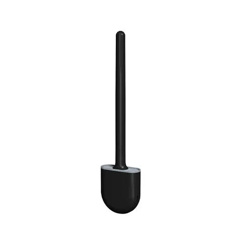 Silicone Toilet Brush with Long Handle & Wall-Mount – Modern & Hygienic