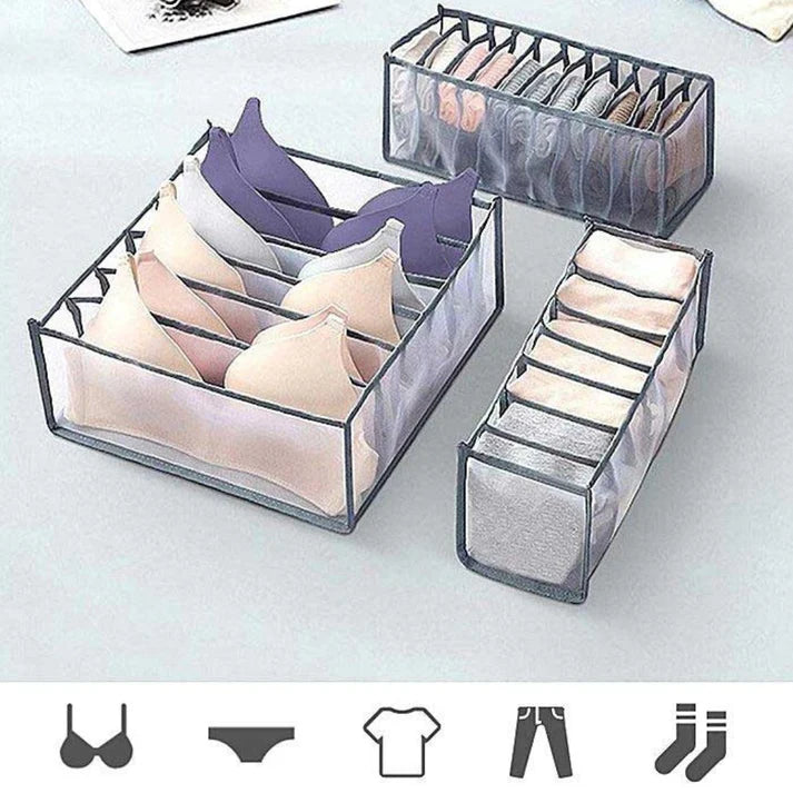 SousoBox – Foldable Organizer for Underwear (Set of 3)