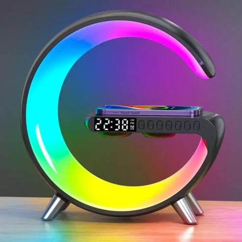 Smart Multifunctional Ambient Lamp – Wireless Charger & Alarm Clock