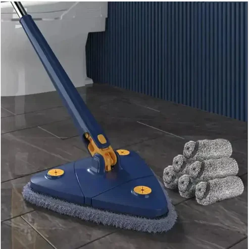 Clean360 – 360° Rotating Mop with Hands-Free Wringing+ 6 Mop Pads!